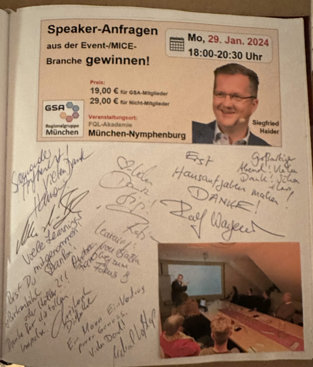 GSA Regionalgruppe München Siegfried Haider